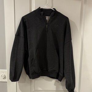 Gymshark Charcoal Zip-Up Sweater